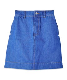 flower | glossy denim skirt～ｸﾞﾛｯｼｰﾃﾞﾆﾑｽｶｰﾄ(デニムスカート)