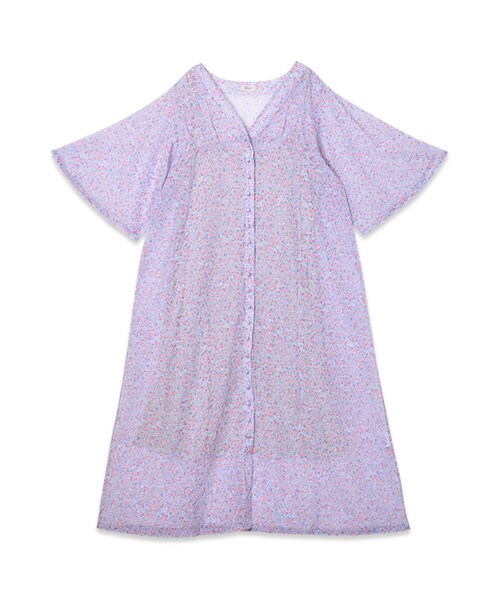 flower（フラワー）の「flower paisley gown～ﾌﾗﾜｰﾍﾟｲｽﾞﾘｰｶﾞｳﾝ（カーディガン/ボレロ・レディース・blue/gray・FREE）」の2枚目の写真