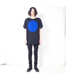NICK NEEDLES | NICK NEEDLES / CIRCLE T / BLACK×BLUE(Tシャツ/カットソー)
