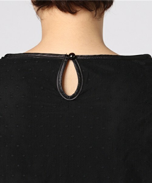 archives（アルシーヴ）の「ドットチュールプルオーバー（シャツ/ブラウス・レディース・オフホワイト/ブラック・MEDIUM）」の7枚目の写真