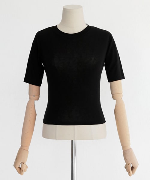 DHOLIC（ディーホリック）の「クロップドスリムフィットTシャツ（Tシャツ/カットソー・レディース・FREE）」の3枚目の写真