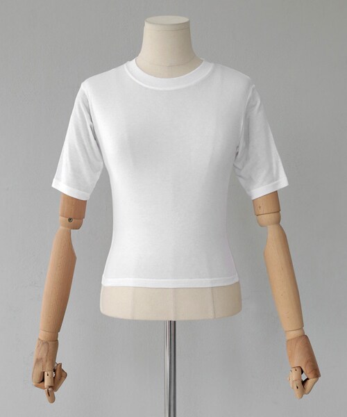 DHOLIC（ディーホリック）の「クロップドスリムフィットTシャツ（Tシャツ/カットソー・レディース・FREE）」の2枚目の写真