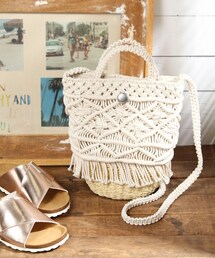 BAYFLOW | マクラメフリンジショルダーバッグ(バッグ)