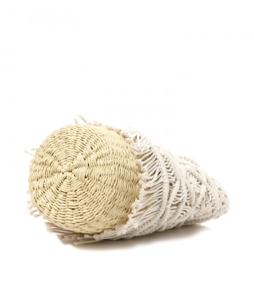 BAYFLOW（ベイフロー）の「マクラメフリンジショルダーバッグ（バッグ・ナチュラル）」の6枚目の写真