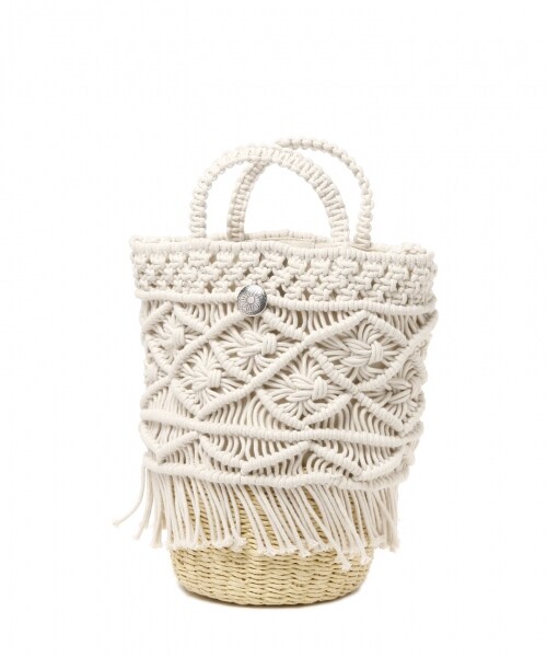 BAYFLOW（ベイフロー）の「マクラメフリンジショルダーバッグ（バッグ・ナチュラル）」の3枚目の写真