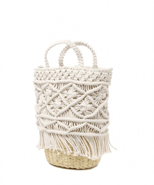 BAYFLOW（ベイフロー）の「マクラメフリンジショルダーバッグ（バッグ・ナチュラル）」の5枚目の写真