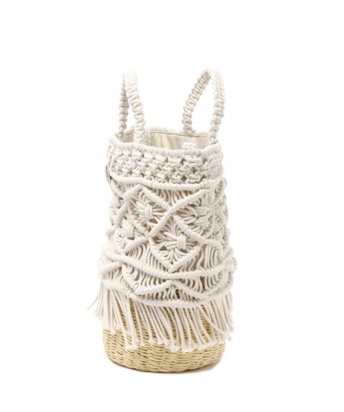 BAYFLOW（ベイフロー）の「マクラメフリンジショルダーバッグ（バッグ・ナチュラル）」の4枚目の写真