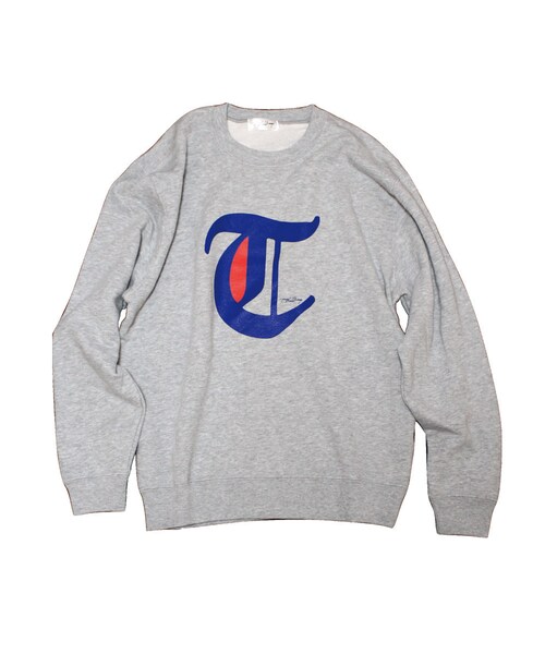 Handmade（ハンドメイド）の「big"T" SWEAT gray（スウェット・メンズ・その他）」の2枚目の写真