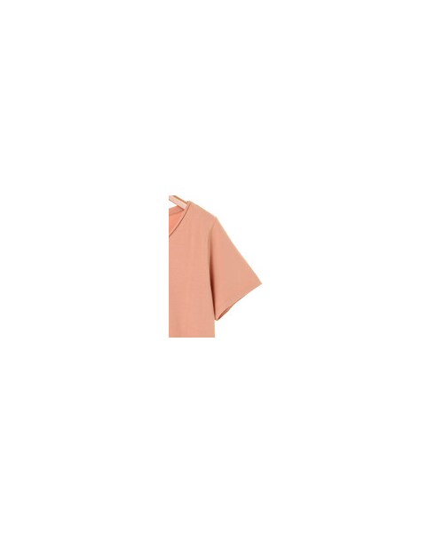 Green Parks(グリーンパークス)の「・VネックTシャツ(トップス・オフホワイト/杢グレー/ブラック/ピンク/ベージュ/イエロー/カーキ/ネイビー・M/L)」の12枚目の写真