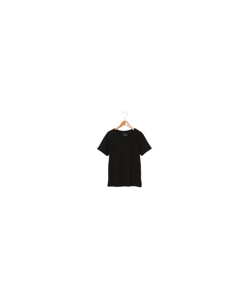 Green Parks(グリーンパークス)の「・VネックTシャツ(トップス・オフホワイト/杢グレー/ブラック/ピンク/ベージュ/イエロー/カーキ/ネイビー・M/L)」の2枚目の写真