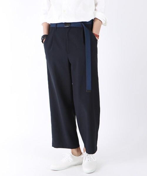 FREAK'S STORE（フリークスストア）の「タックワイドパンツ（パンツ・チャコールグレー/ブラック/ネイビー・M/L）」の3枚目の写真