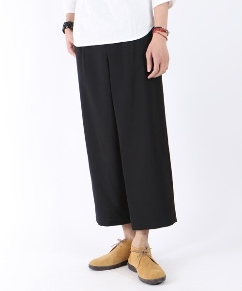 FREAK'S STORE（フリークスストア）の「タックワイドパンツ（パンツ・チャコールグレー/ブラック/ネイビー・M/L）」の2枚目の写真