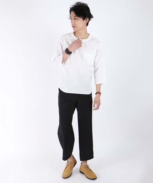 FREAK'S STORE（フリークスストア）の「タックワイドパンツ（パンツ・チャコールグレー/ブラック/ネイビー・M/L）」の5枚目の写真