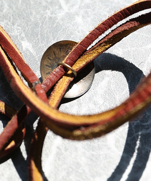 YUKETEN（ユケテン）の「Leather Bolo Tie w/Concho（）」 - WEAR