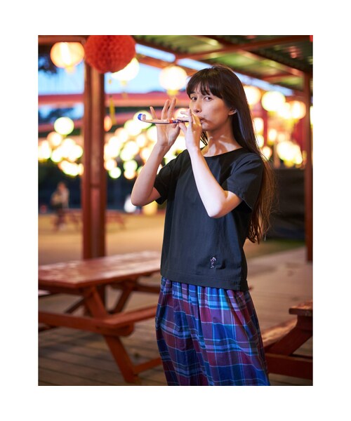 Sunny clouds(サニークラウズ)の「サニークラウズ 盆踊りTシャツ〈レディース〉(Tシャツ/カットソー・レディース・ブラック・MP/M /L /LL/3L/MT/LT)」の3枚目の写真