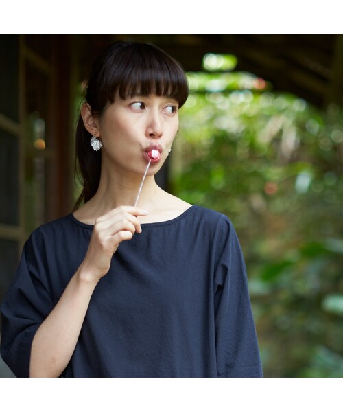 Sunny clouds（サニークラウズ）の「サニークラウズ 練乳かき氷ピアス＆イヤリング（アナログ腕時計・レディース・ホワイト・1 /2 ）」の8枚目の写真