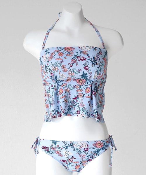 DHOLIC（ディーホリック）の「2WAYフラワーパターンアンダーフレアビキニ（水着・レディース・FREE）」の3枚目の写真