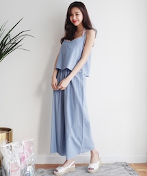 DHOLIC | ストライプキャミソール&ワイドパンツSET(その他トップス)