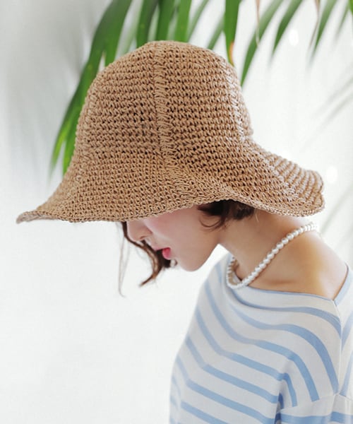 DHOLIC（ディーホリック）の「ワイヤーストローテイストバケットハット（ハット・レディース・ONE）」の4枚目の写真