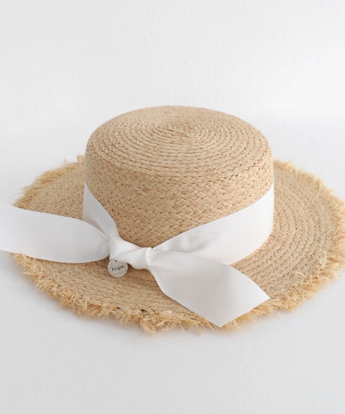 DHOLIC（ディーホリック）の「ビッグリボンポイントストローハット（ハット・レディース・ONE）」の2枚目の写真