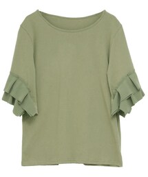 aimoha | フリルスリーブTシャツカットソー(Tシャツ/カットソー)