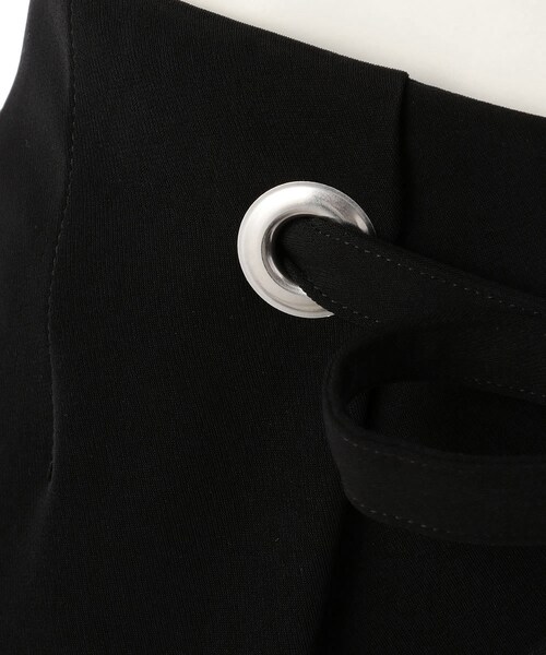 G.V.G.V.（ジーヴィージーヴィー）の「WAIST EYELET WIDE PANTS（パンツ・レディース・BLACK/BEIGE・34/36）」の7枚目の写真