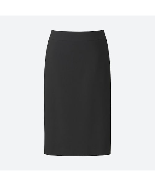 UNIQLO（ユニクロ）の「ストレッチタイトスカート（無地ストライプ・ロング丈）＋EC（スカート・レディース・GRAY 05/BLACK 09/NAVY 69/DARK GRAY 08・58/67/82/55/79/64/61/70/73/85/76/88）」の2枚目の写真
