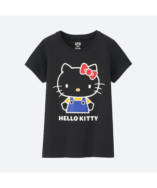 UNIQLO（ユニクロ）の「GIRLS サンリオキャラクターズ グラフィックT（キーチェーン付き・半袖）（Tシャツ/カットソー・キッズ・WHITE 00/BLACK 09・130/150/140/110/120/100）」の2枚目の写真