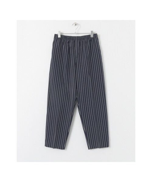 アーバンリサーチ URBAN RESEARCH アンクルベルトパンツ イージーパンツ M URBAN RESEARCH（アーバンリサーチ）の「ストライプアンクルベルトレス