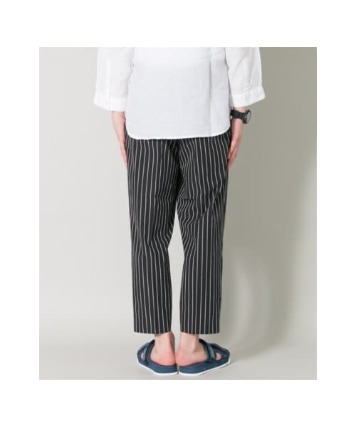 アーバンリサーチ URBAN RESEARCH アンクルベルトパンツ イージーパンツ M URBAN RESEARCH（アーバンリサーチ）の「ストライプアンクルベルトレス