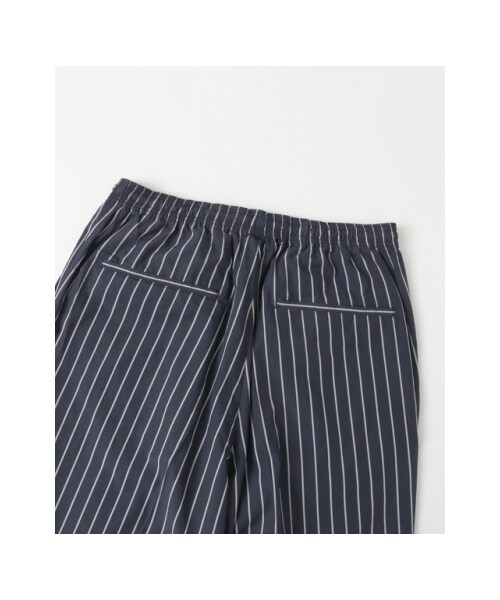 アーバンリサーチ URBAN RESEARCH アンクルベルトパンツ イージーパンツ M URBAN RESEARCH（アーバンリサーチ）の「ストライプアンクルベルトレス