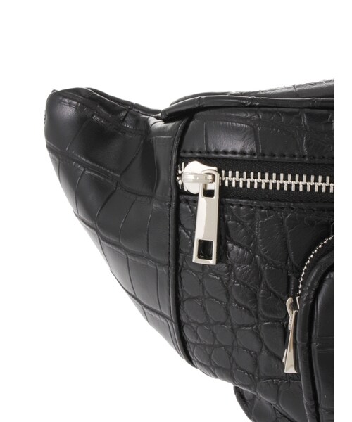 EMODA（エモダ）の「ジップラインベルトバッグ（バッグ・レディース・ホワイト/ブラック/ライトミックス・F）」の8枚目の写真