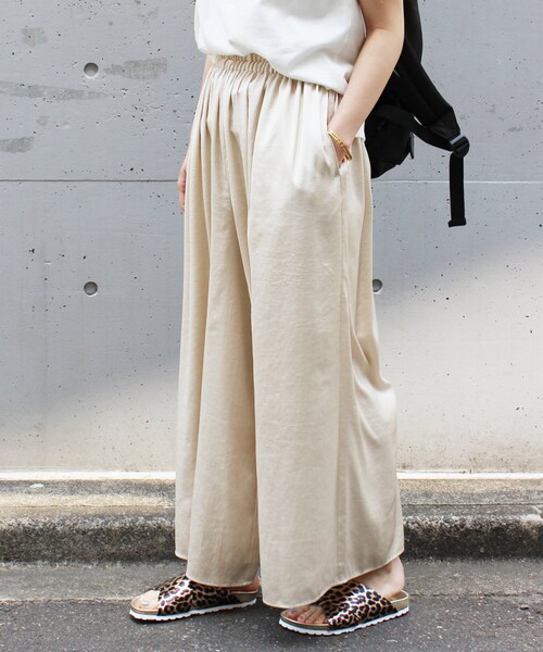 JOURNAL STANDARD relume ヴィンテージサテンワイドパンツ ヴィンテージサテンワイドパンツ | ジャーナルスタンダード