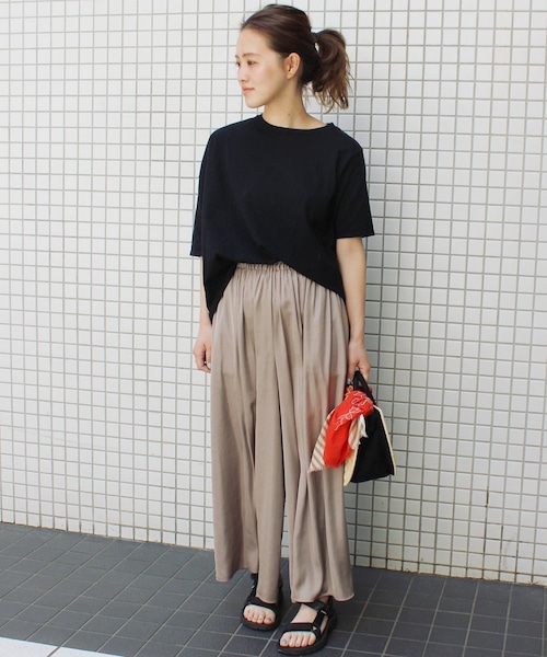 JOURNAL STANDARD relume ヴィンテージサテンワイドパンツ ヴィンテージサテンワイドパンツ | ジャーナルスタンダード