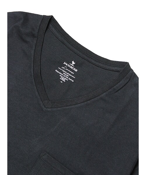 JACKROSE(ジャックローズ)の「PREVENTION VネックTEE(トップス・メンズ・ブラック/グレー/ホワイト/ピンク/ブルー・M/L/XL)」の12枚目の写真