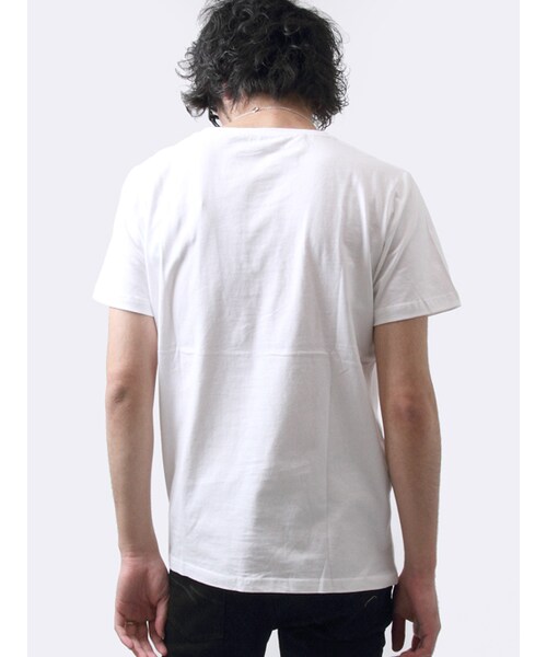 JACKROSE(ジャックローズ)の「PREVENTION VネックTEE(トップス・メンズ・ブラック/グレー/ホワイト/ピンク/ブルー・M/L/XL)」の3枚目の写真