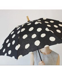 傳-ツタエ 青白シマウマ柄　日傘 木製持ち手 傳 tutaee（ツタエ）の「**新柄・追加分再入荷** ツタエノヒガサ