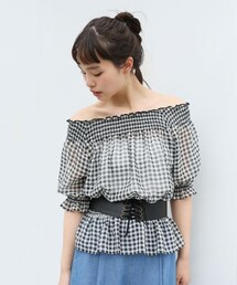 LOWRYS FARM | ガラオフショルブラウス(トップス)