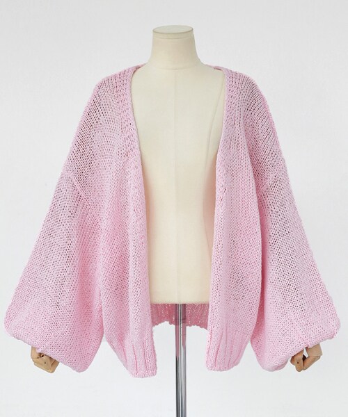 DHOLIC（ディーホリック）の「バルーンスリーブオープンニットカーディガン（カーディガン/ボレロ・レディース・FREE）」の4枚目の写真