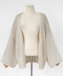 DHOLIC | バルーンスリーブオープンニットカーディガン(カーディガン/ボレロ)