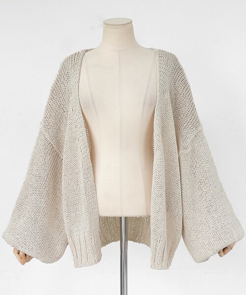DHOLIC（ディーホリック）の「バルーンスリーブオープンニットカーディガン（カーディガン/ボレロ・レディース・FREE）」の3枚目の写真