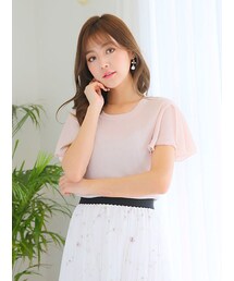 KORMARCH | ラッフルショートスリーブTシャツ(Tシャツ/カットソー)
