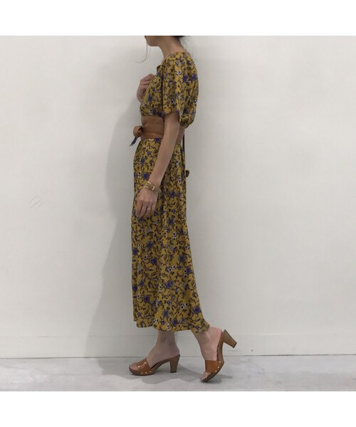 copine（コピン）の「★再入荷★ヴィンテージ花柄Vネックロングワンピース/ロングガウン（4color）【クリックポスト対象商品】（ワンピース・レディース・その他）」の6枚目の写真