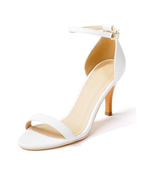 GRL（グレイル）の「アンクルストラップサンダル（サンダル・レディース・ブラック/ホワイト/レッド/グレープ/キャメル・24.5）」の2枚目の写真