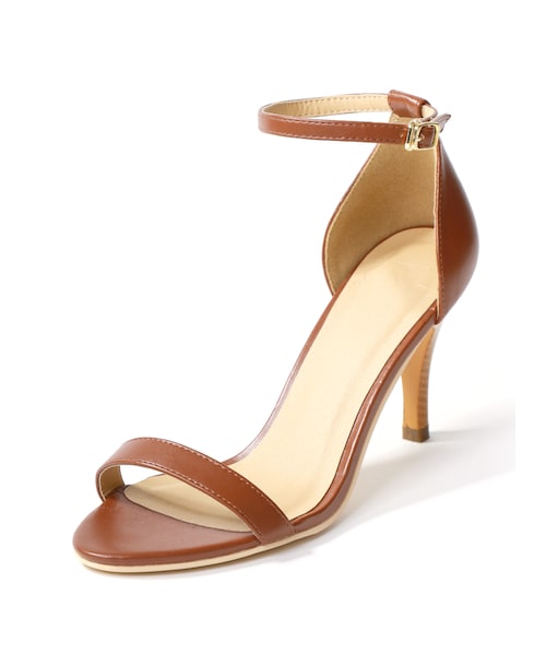 GRL（グレイル）の「アンクルストラップサンダル（サンダル・レディース・ブラック/ホワイト/レッド/グレープ/キャメル・24.5）」の3枚目の写真