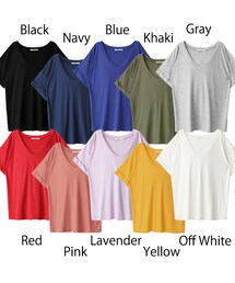 GRL | ＶネックルーズＴシャツ(Tシャツ/カットソー)