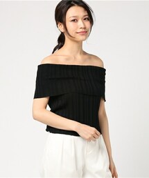 archives | ランダムリブオフショルニット(ニット/セーター)