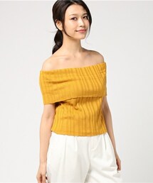 archives | ランダムリブオフショルニット(ニット/セーター)