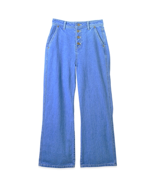 flower(フラワー)の「fairlady denim pants~フェアレディデニムパンツ(デニムパンツ・レディース・blue/navy・FREE)」の1枚目の写真