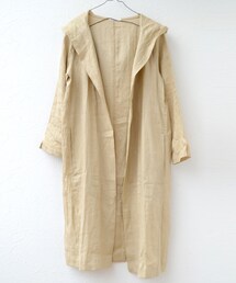 A La mode Marche | リネンフーディーコート(その他アウター)